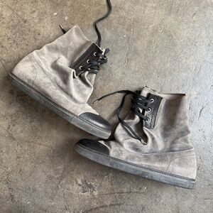 Vivienne Westwood Grey Suede Sack Boots
